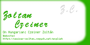 zoltan czeiner business card